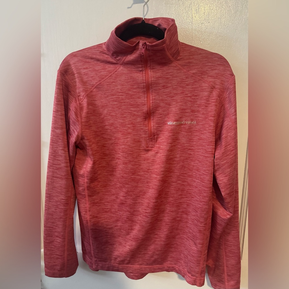 Vineyard Vines Women’s Lighthouse Red Quarter-Zip Performance Pullover Size XS